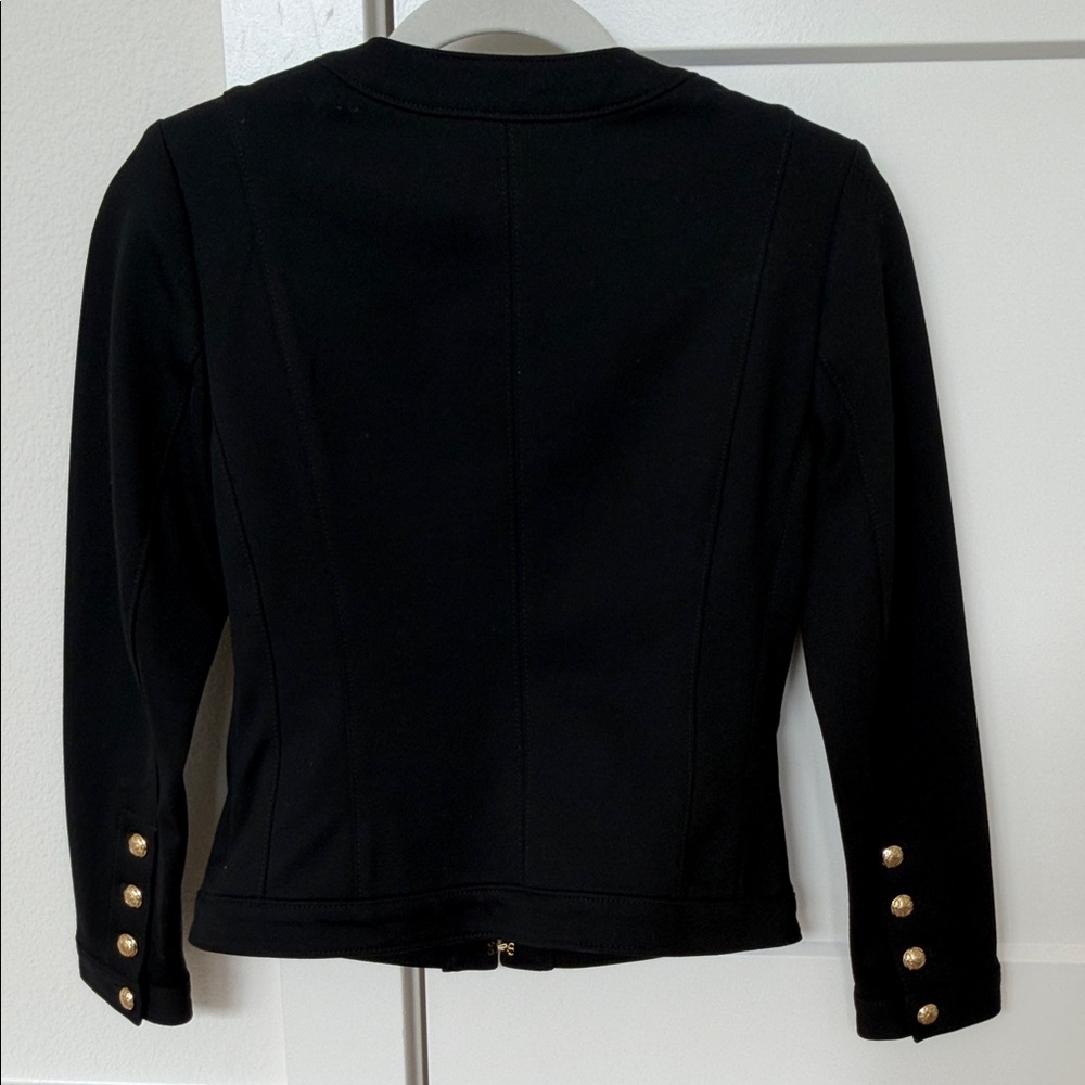 White House Black Market Black Jacket with Gold Buttons - Picture 5 of 5